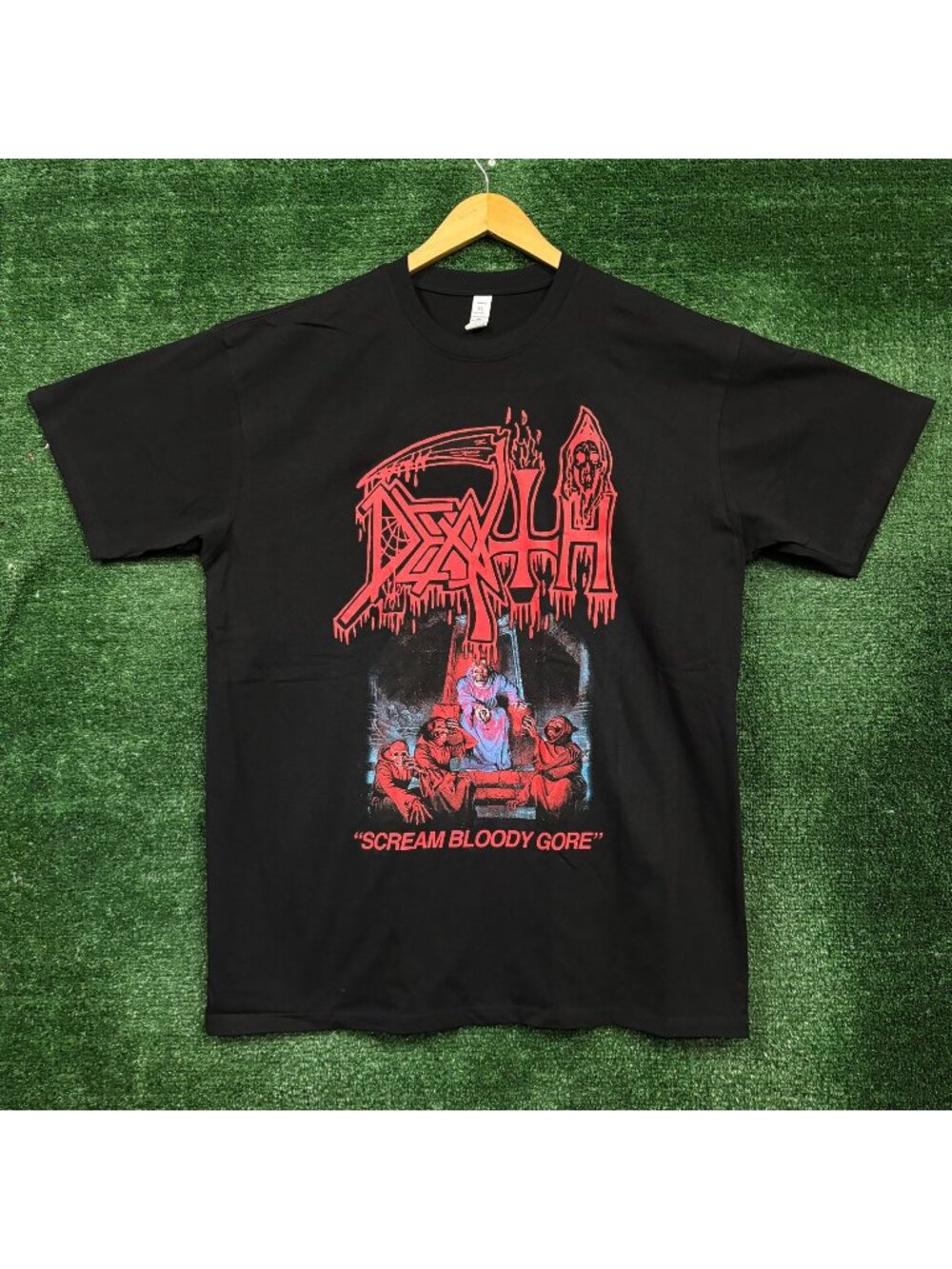 Death Scream Bloody Gore Death Metal Band T-Shirt Size Large